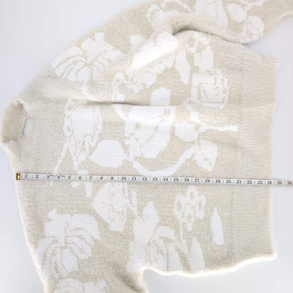 Desigual Womens Cream Floral Zurich Sweater Jumper NEW - US Size L / EU Size XL - Picture 10 of 15